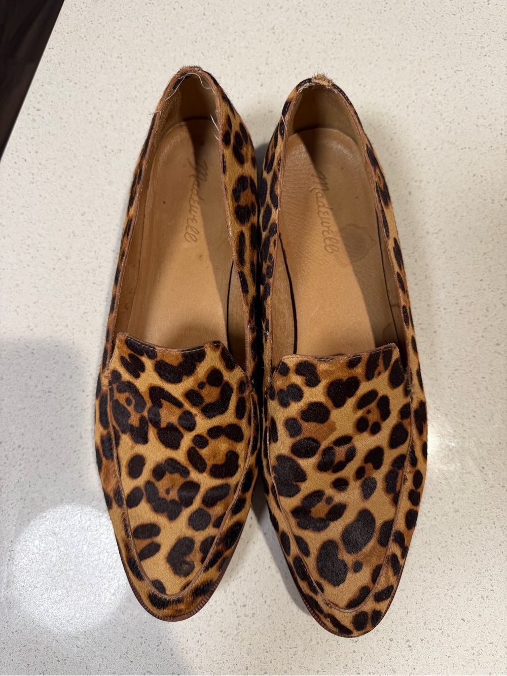 Madewell Women's Slip-On Loafers - Leopard